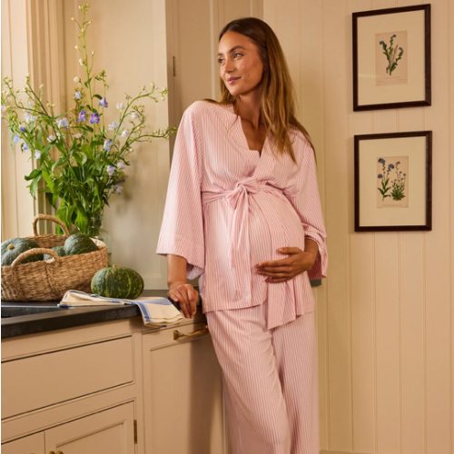 LAKE | Women | DreamModal Pajamas | Fog Maternity Kimono Bundle