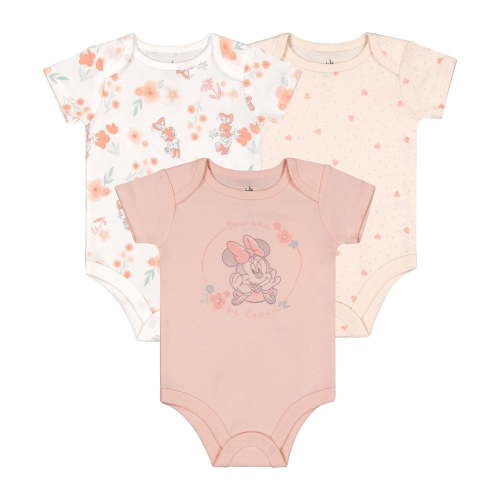Disney Minnie Mouse Organic Cotton 3pc Bodysuit Set for Girls, SIZE: 0M - 6/12M - Walmart.ca