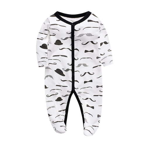 SXIMEE Infant Baby Boys' Sleep and Play Footed Pajamas One-Piece Sleeper Button Romper Jumpsuit Cotton PJs For Newborn