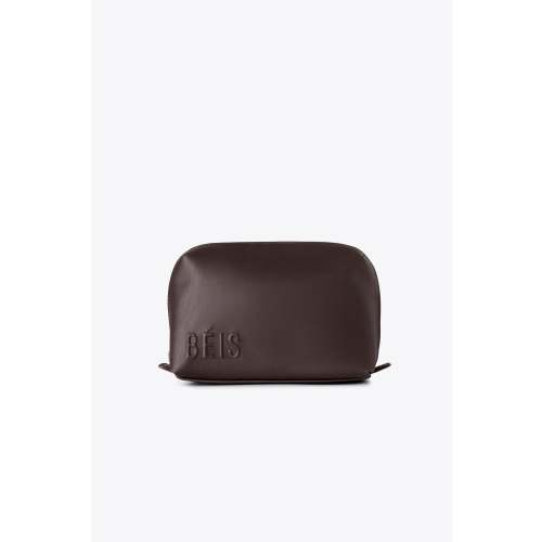 BÉIS Small Pouch in Espresso - Brown Small Travel Makeup & Cosmetic Bag