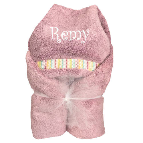Hooded Towel  Lilac Pink Collection