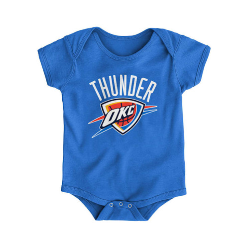 OKC Oklahoma City Thunder BLUE Baby Primary Logo One Piece - 133406496