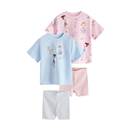 Kids' Ballerina T-Shirt & Shorts Set