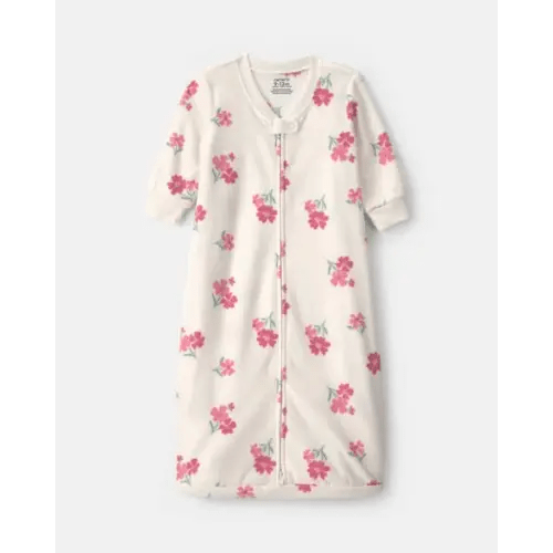 Baby Girl Floral Fleece Sleep Bag - Cream | Carter's