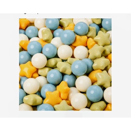 Star Ball Pit Balls 50 100 200 500 for Toddlers - Ball Pit Ball Shapes for Boys Girls Fun, Birthday Party, Christmas Decoration
