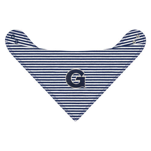 Georgetown Hoyas Striped Bandana Bib | College Baby