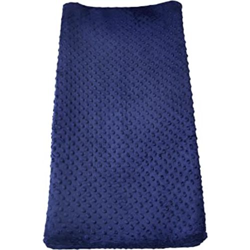 Changing Pad Cover Super Soft Dots Skin-Friendly Breathable Wipeable Changing Table Sheets for Baby Boy and Baby Girl (Estate Blue)