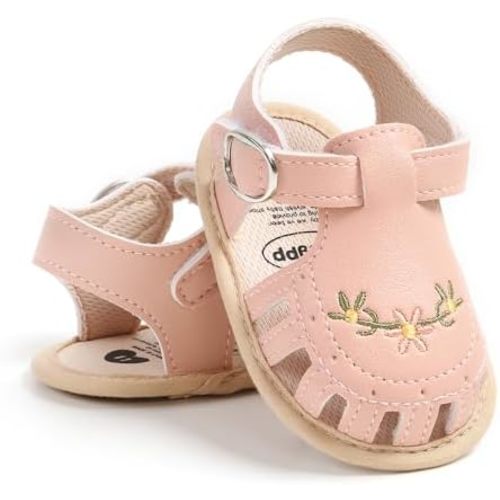 Infant Baby Boys Girls Sandals Summer Baby Wedding Dress Flat Shoes Newborn Crib Shoes First Walkers Prewalkers Shoes