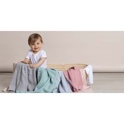 Organic Cotton 2pk Cellular Blanket - Chestnut