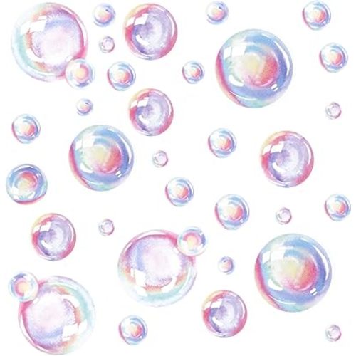 2 Sheets Bubble Wall Stickers, Colorful Bubble Wall Stickers