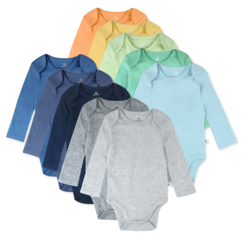10-Pack Organic Cotton Long Sleeve Bodysuits | Honest Baby Clothing