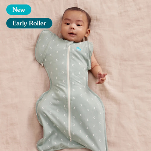 Swaddle Up™ Early Roller Transition Bag 1.0 TOG Cotton Olive Moon