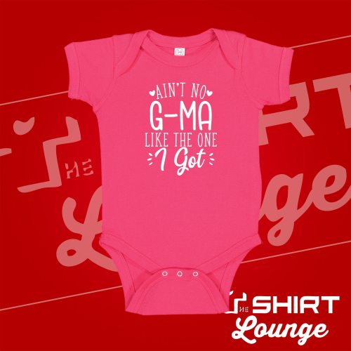 Aint No G-Ma Like The One I Got Baby Bodysuit One Piece Toddler Shirt, Gma Grandma Gift from Grandbaby, Cute G-Ma Grandmother Baby Clothes