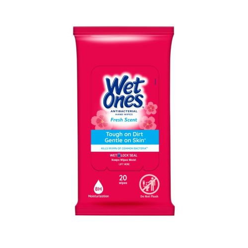 Wet Ones Antibacterial Hand Wipes Travel Pack - Fresh - 20ct