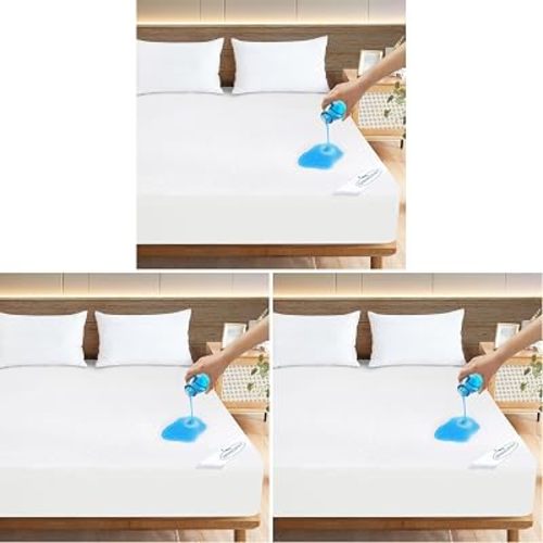 Twin Mattress Protector Waterproof Soft & Breathable Terry, Noiseless Twin Mattress Cover Fitted Sheets up -14'' Mattress Protector for Kids Bed Cover Mattress Pad Protecor Machine Wash (Pack of 3)