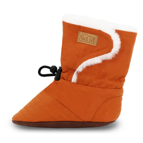 Baby Stay-Put Winter Booties | Terracotta