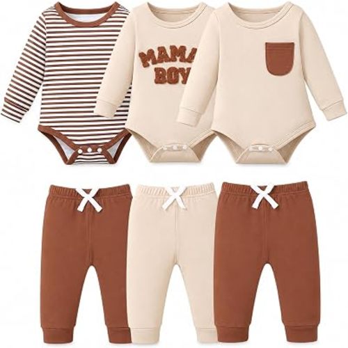 Jecson Baby Boy Clothe Baby Boy Outfits Soft Stretch Long Sleeve Set 0M-18M