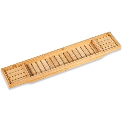 Bamboo Large 28.7" Long Slatted Bathtub Tray - By Trademark Innovations