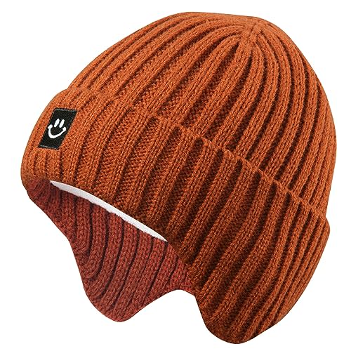 MaxNova Baby Winter Hat Toddler Beanie Hat Earflap Knit Cap for Boys Girls 0-8 Years