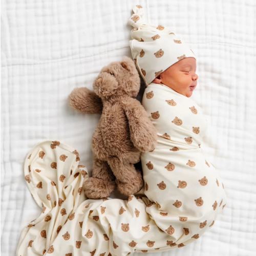 Teddy Newborn Hat Bundle (Gown)