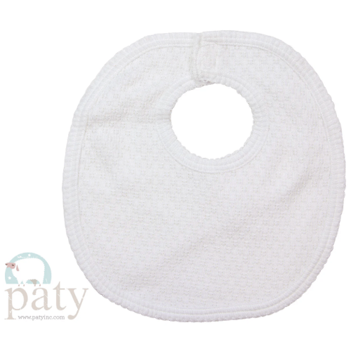 Paty Knit Bib - White
