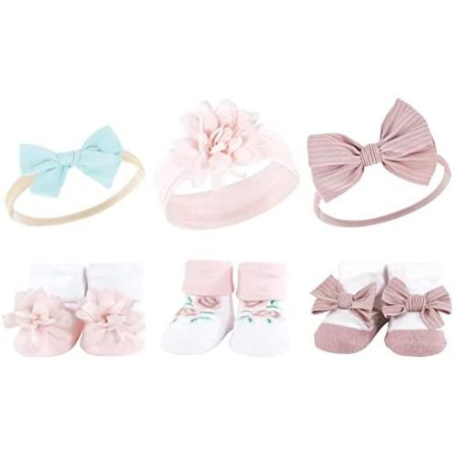 Hudson Baby Unisex Baby Headband and Socks Set