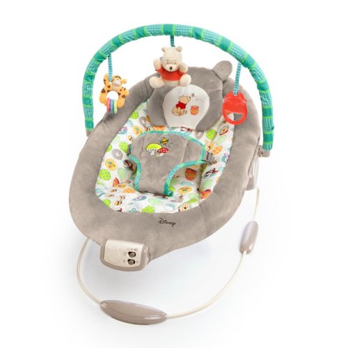 Bright Starts Disney Baby Bouncer Seat - Winnie the Pooh Dots & Hunny Pots
