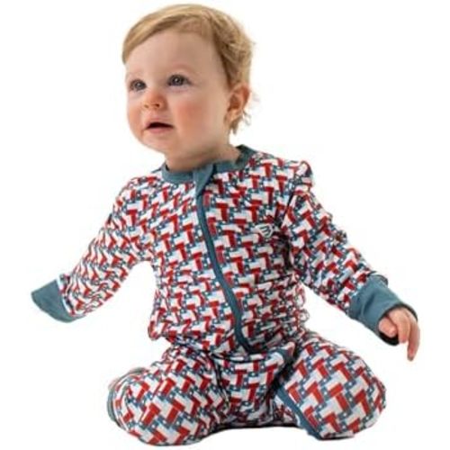 Burlebo Baby Zip Up – Soft Performance Fabric with Fold-Over Cuffs