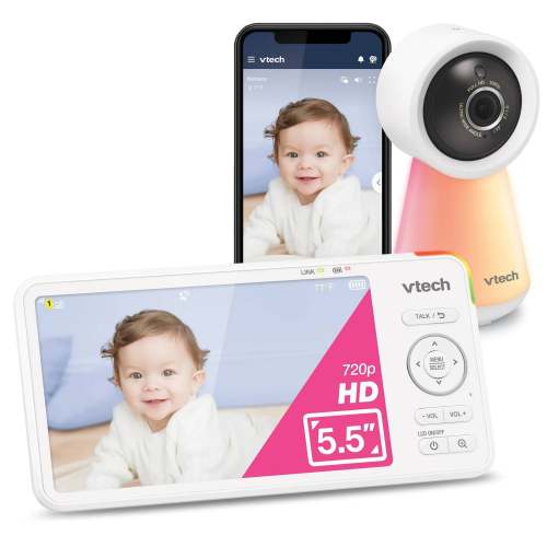 Vtech 5.5” HD Smart Fixed Position Video Baby Monitor