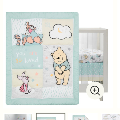Winnie the Pooh Hugs 3-Piece Crib Bedding Set