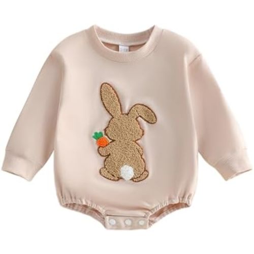 BemeyourBBs Newborn Baby Boy Girl Outfit Bubble Sweatshirt Romper Clothes