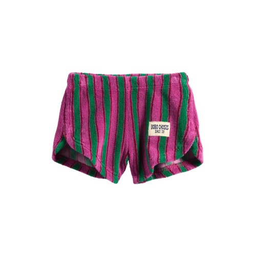 Stripe Terry Cloth Shorts