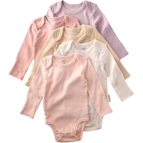 Butterblu Blake 5-Pack Long Sleeve Bodysuits 100% Organic Cotton Baby Clothes for Boys and Girls