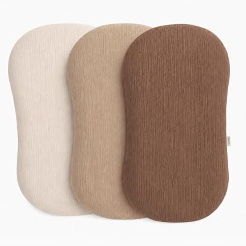 Muslin Baby Lounger Cover, 3 Pack, Soft Cotton, Brown
