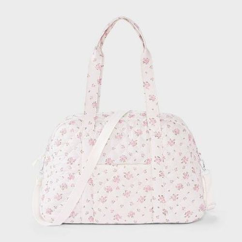 Girls' Floral Quilted Duffel Bag - art class™ Pink