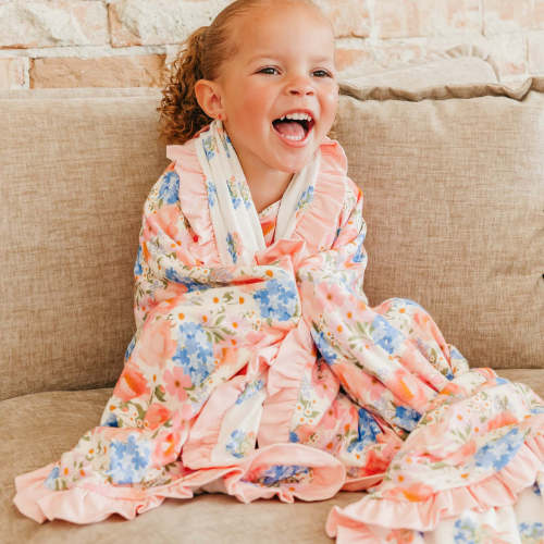 Bamboo Ruffled Three-Layer Quilt - Penelope