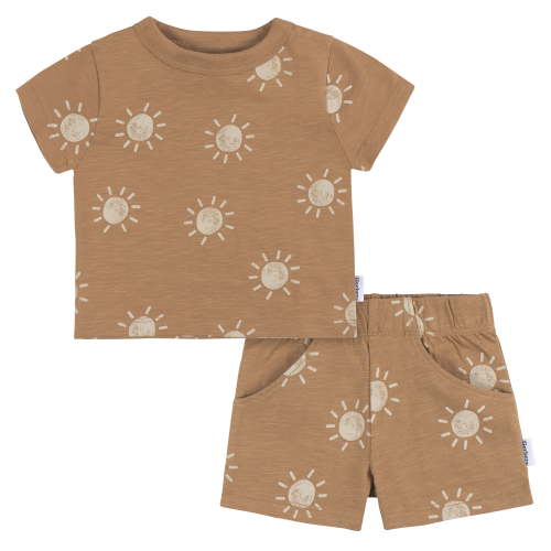 Gerber Baby Boy Matching Top and Short Set, 2-Piece, Sizes 0/3 Months - 24 Months