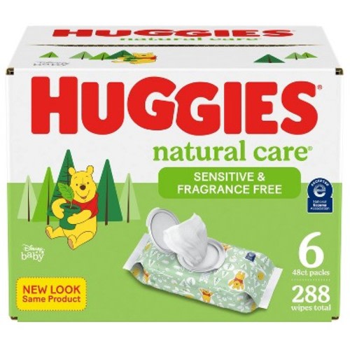Huggies Natural Care Sensitive Unscented Baby Wipes (select Count)