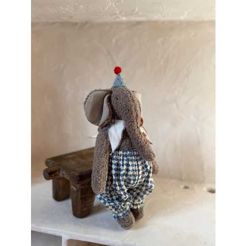 Mammoth stuffed toy, boucle mammoth, circus elephant, nursery linen toys