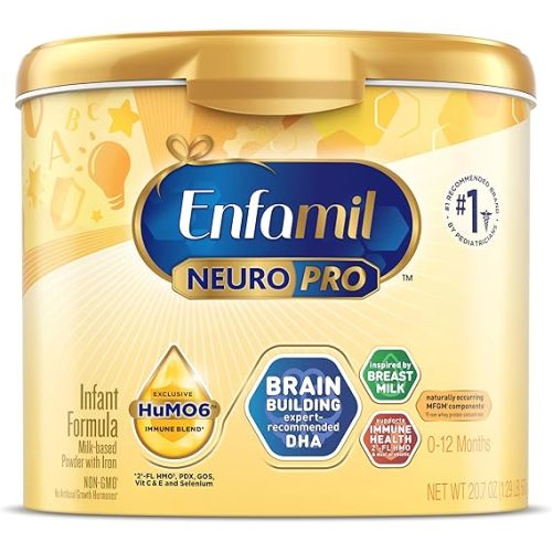 Enfamil NeuroPro Baby Formula, Brain Building Duo DHA & MFGM, Exclusive Immune Supporting HuMO6 Blend, Powder Infant Formula, Baby Milk, 20.7 Oz