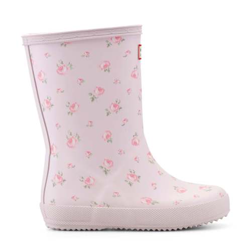 Hunter X LoveShackFancy Kids’ First Classic Rain Boots - Ditsy Pink Floral Print | Hunter Boots