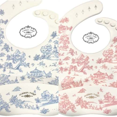 Storyland Toile Silicone Bib | JuJu's Kids Boutique