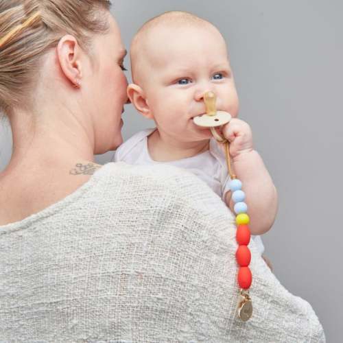 Primary Teether Clip - January Moon | Maisonette