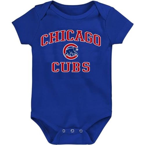 Outerstuff MLB Officially Licensed 0-24 Months City Headline Arch Logo Creeper Bodysuit Romper