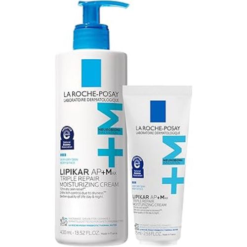 La Roche-Posay Lipikar AP+MAX Triple Repair Moisturizing Body Cream | Face & Body Lotion for Dry Skin with Shea Butter & Niacinamide | Gentle Moisturizer for Very Dry, Rough & Sensitive Skin