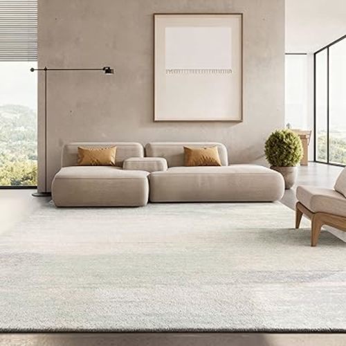 SAFAVIEH Area Rug 8x10 - Adirondack Collection - Large - Ivory & Sage, Modern Abstract Design, Non-Shedding & Easy Cleaning, Ideal for Living Room, Bedroom, Office, Dining Space (ADR112W)