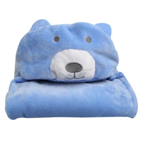 Hooded Baby Towel, Soft Coral Fleece Animal Bath Blankets for Newborn Girls Boys, Baby Wrap Towel Washcloth