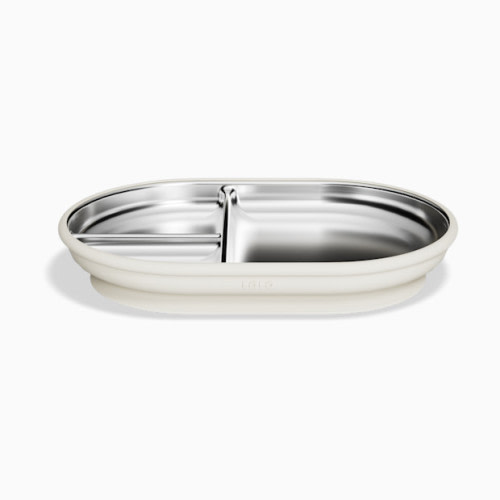 Stainless Steel Suction Plate - Oatmeal