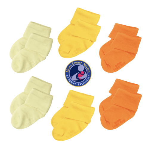 Babysoy Baby Stay on Socks with Grips- Set of 4 or 6