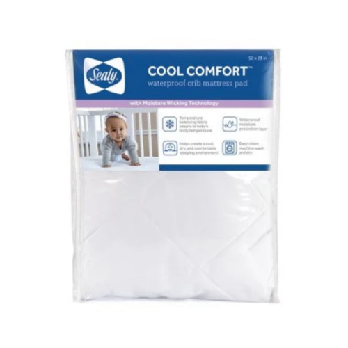 Sealy Cool Comfort Fitted Crib Mattress Pad | Sealy Baby